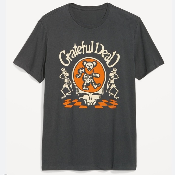 Grateful Dead Men’s Short Sleeve T-Shirt, Charcoal Gray - NWT *FREE SHIPPING* - Picture 1 of 8
